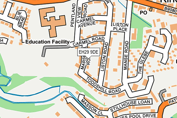 EH29 9DE map - OS OpenMap – Local (Ordnance Survey) EH29 9DE map - OS OpenMap – Local (Ordnance Survey)