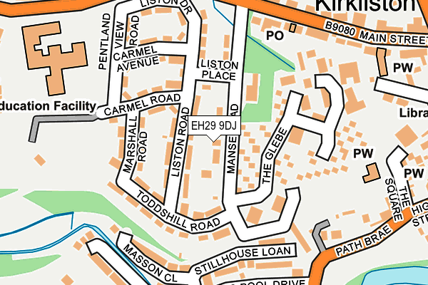 EH29 9DJ map - OS OpenMap – Local (Ordnance Survey) EH29 9DJ map - OS OpenMap – Local (Ordnance Survey)