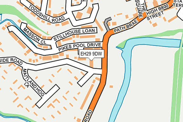 EH29 9DW map - OS OpenMap – Local (Ordnance Survey) EH29 9DW map - OS OpenMap – Local (Ordnance Survey)