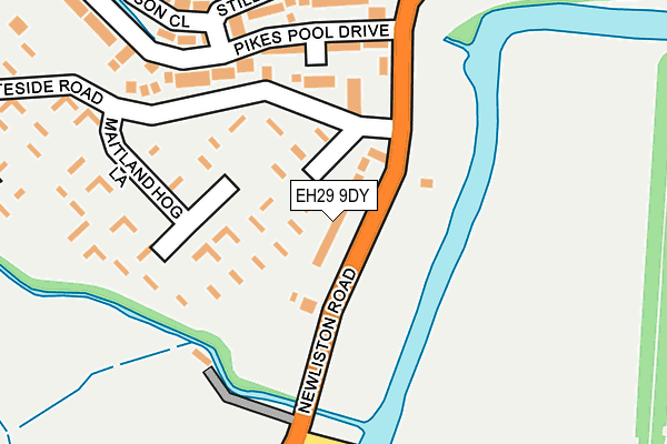 EH29 9DY map - OS OpenMap – Local (Ordnance Survey) EH29 9DY map - OS OpenMap – Local (Ordnance Survey)