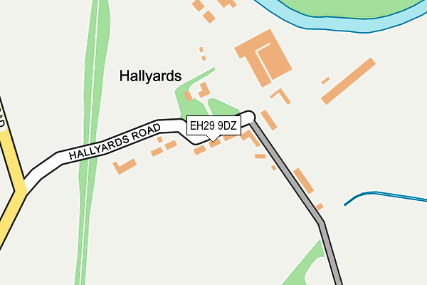 EH29 9DZ map - OS OpenMap – Local (Ordnance Survey) EH29 9DZ map - OS OpenMap – Local (Ordnance Survey)