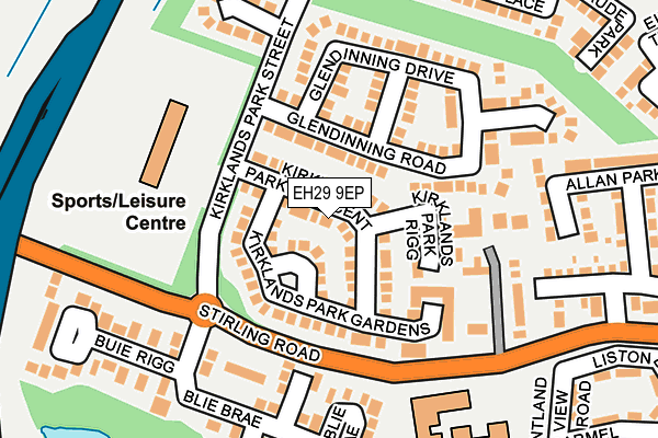 EH29 9EP map - OS OpenMap – Local (Ordnance Survey) EH29 9EP map - OS OpenMap – Local (Ordnance Survey)