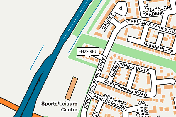 EH29 9EU map - OS OpenMap – Local (Ordnance Survey) EH29 9EU map - OS OpenMap – Local (Ordnance Survey)