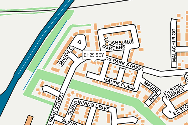EH29 9EY map - OS OpenMap – Local (Ordnance Survey) EH29 9EY map - OS OpenMap – Local (Ordnance Survey)