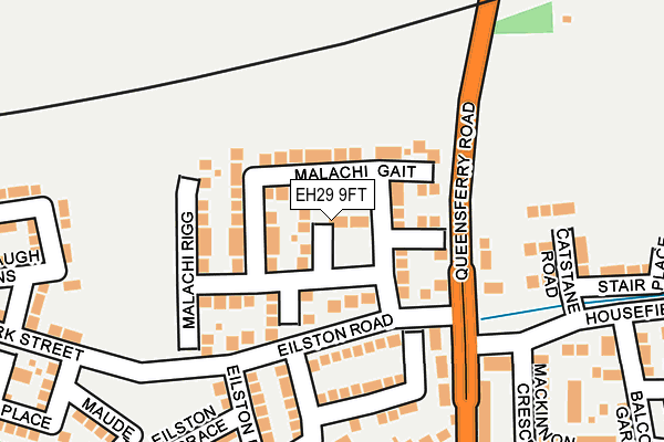 EH29 9FT map - OS OpenMap – Local (Ordnance Survey) EH29 9FT map - OS OpenMap – Local (Ordnance Survey)