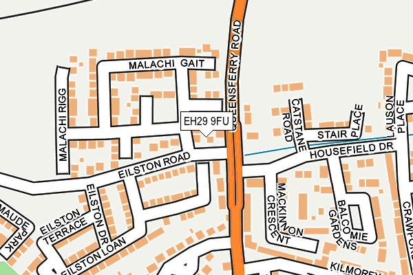 EH29 9FU map - OS OpenMap – Local (Ordnance Survey) EH29 9FU map - OS OpenMap – Local (Ordnance Survey)