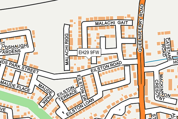 EH29 9FW map - OS OpenMap – Local (Ordnance Survey) EH29 9FW map - OS OpenMap – Local (Ordnance Survey)