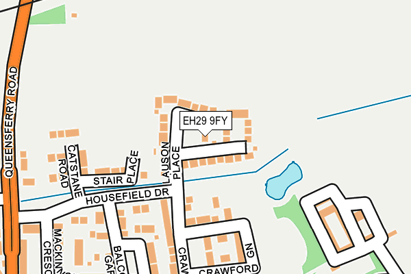 EH29 9FY map - OS OpenMap – Local (Ordnance Survey) EH29 9FY map - OS OpenMap – Local (Ordnance Survey)