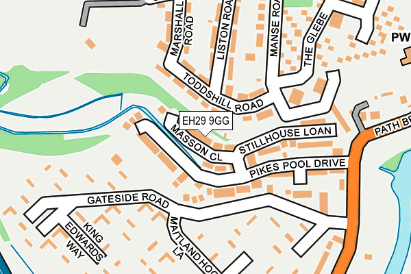 EH29 9GG map - OS OpenMap – Local (Ordnance Survey) EH29 9GG map - OS OpenMap – Local (Ordnance Survey)
