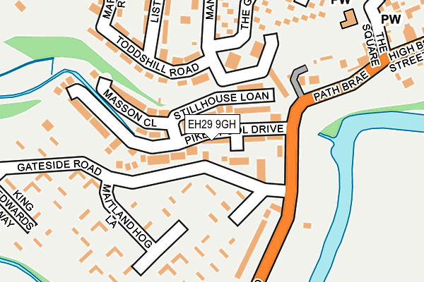 EH29 9GH map - OS OpenMap – Local (Ordnance Survey) EH29 9GH map - OS OpenMap – Local (Ordnance Survey)