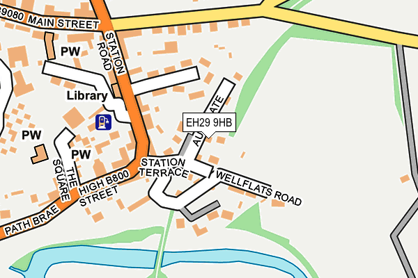 EH29 9HB map - OS OpenMap – Local (Ordnance Survey) EH29 9HB map - OS OpenMap – Local (Ordnance Survey)
