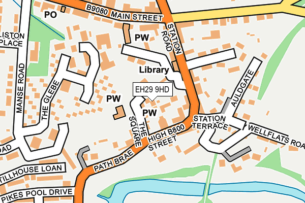 EH29 9HD map - OS OpenMap – Local (Ordnance Survey) EH29 9HD map - OS OpenMap – Local (Ordnance Survey)