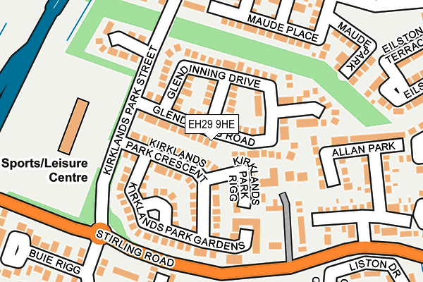 EH29 9HE map - OS OpenMap – Local (Ordnance Survey) EH29 9HE map - OS OpenMap – Local (Ordnance Survey)