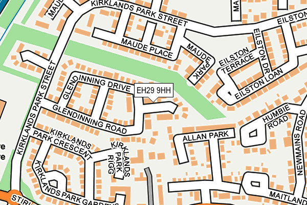 EH29 9HH map - OS OpenMap – Local (Ordnance Survey) EH29 9HH map - OS OpenMap – Local (Ordnance Survey)