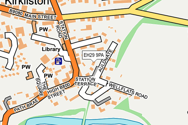 EH29 9PA map - OS OpenMap – Local (Ordnance Survey) EH29 9PA map - OS OpenMap – Local (Ordnance Survey)
