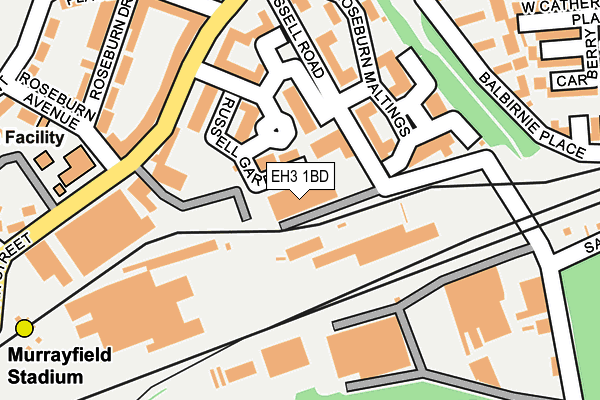 EH3 1BD map - OS OpenMap – Local (Ordnance Survey) EH3 1BD map - OS OpenMap – Local (Ordnance Survey)
