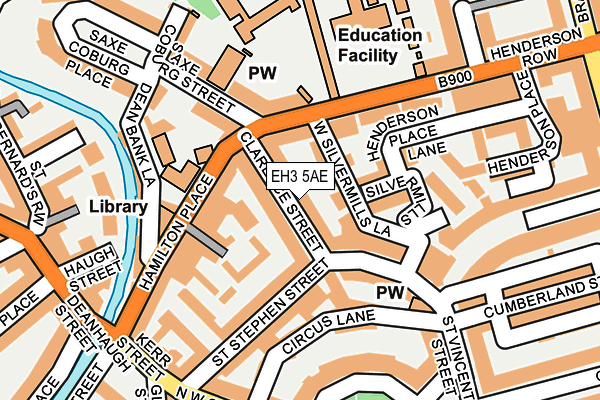 EH3 5AE map - OS OpenMap – Local (Ordnance Survey) EH3 5AE map - OS OpenMap – Local (Ordnance Survey)