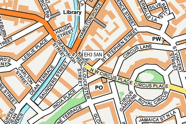 EH3 5AN map - OS OpenMap – Local (Ordnance Survey) EH3 5AN map - OS OpenMap – Local (Ordnance Survey)