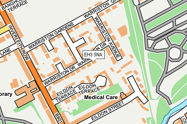 EH3 5NA map - OS OpenMap – Local (Ordnance Survey) EH3 5NA map - OS OpenMap – Local (Ordnance Survey)