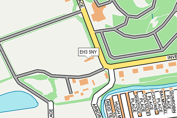 EH3 5NY map - OS OpenMap – Local (Ordnance Survey) EH3 5NY map - OS OpenMap – Local (Ordnance Survey)