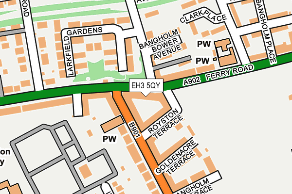 EH3 5QY map - OS OpenMap – Local (Ordnance Survey) EH3 5QY map - OS OpenMap – Local (Ordnance Survey)