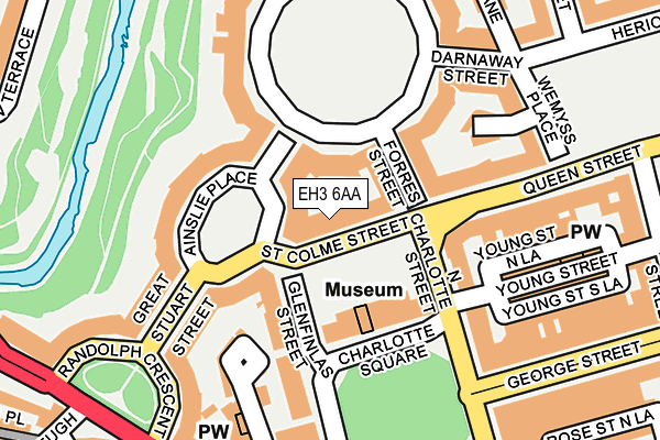 EH3 6AA map - OS OpenMap – Local (Ordnance Survey) EH3 6AA map - OS OpenMap – Local (Ordnance Survey)