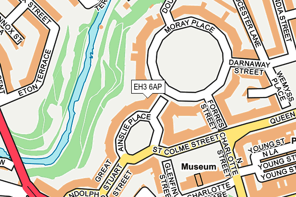 EH3 6AP map - OS OpenMap – Local (Ordnance Survey) EH3 6AP map - OS OpenMap – Local (Ordnance Survey)
