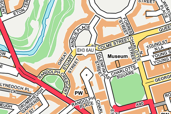 EH3 6AU map - OS OpenMap – Local (Ordnance Survey) EH3 6AU map - OS OpenMap – Local (Ordnance Survey)
