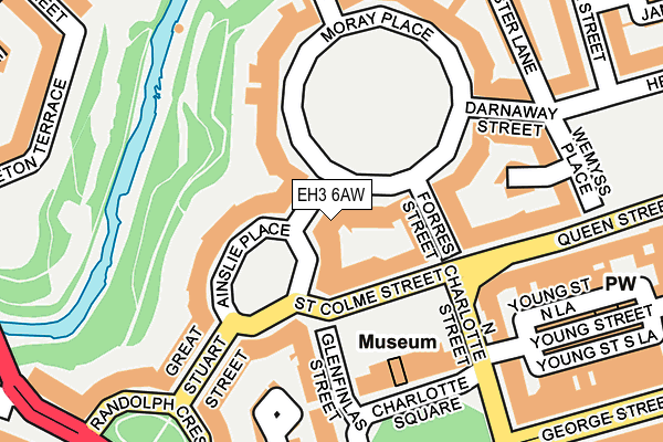 EH3 6AW map - OS OpenMap – Local (Ordnance Survey) EH3 6AW map - OS OpenMap – Local (Ordnance Survey)