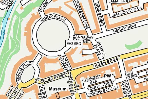 EH3 6BQ map - OS OpenMap – Local (Ordnance Survey) EH3 6BQ map - OS OpenMap – Local (Ordnance Survey)
