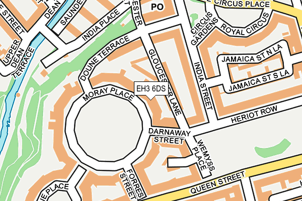 EH3 6DS map - OS OpenMap – Local (Ordnance Survey) EH3 6DS map - OS OpenMap – Local (Ordnance Survey)