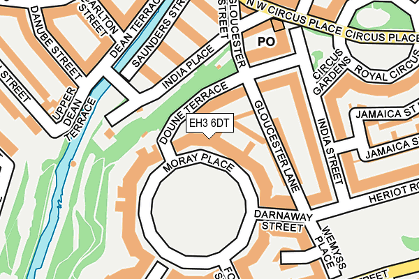 EH3 6DT map - OS OpenMap – Local (Ordnance Survey) EH3 6DT map - OS OpenMap – Local (Ordnance Survey)