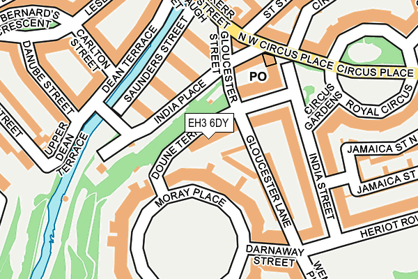 EH3 6DY map - OS OpenMap – Local (Ordnance Survey) EH3 6DY map - OS OpenMap – Local (Ordnance Survey)