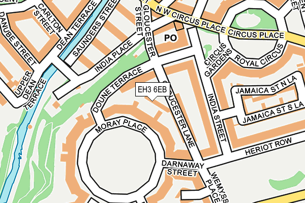 EH3 6EB map - OS OpenMap – Local (Ordnance Survey) EH3 6EB map - OS OpenMap – Local (Ordnance Survey)