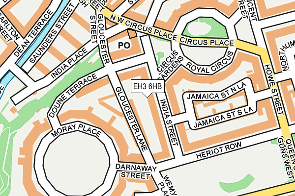 EH3 6HB map - OS OpenMap – Local (Ordnance Survey) EH3 6HB map - OS OpenMap – Local (Ordnance Survey)