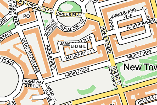 EH3 6HL map - OS OpenMap – Local (Ordnance Survey) EH3 6HL map - OS OpenMap – Local (Ordnance Survey)