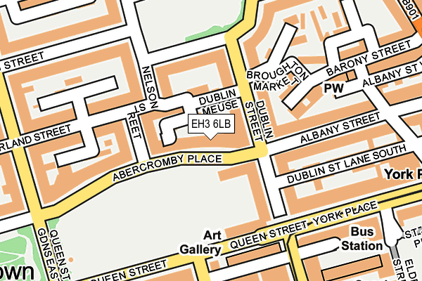EH3 6LB map - OS OpenMap – Local (Ordnance Survey) EH3 6LB map - OS OpenMap – Local (Ordnance Survey)