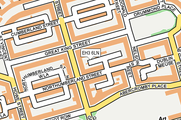 EH3 6LN map - OS OpenMap – Local (Ordnance Survey) EH3 6LN map - OS OpenMap – Local (Ordnance Survey)