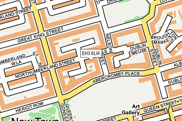 EH3 6LW map - OS OpenMap – Local (Ordnance Survey) EH3 6LW map - OS OpenMap – Local (Ordnance Survey)