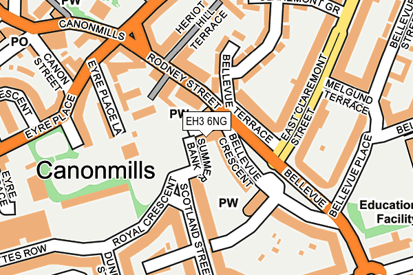 EH3 6NG map - OS OpenMap – Local (Ordnance Survey) EH3 6NG map - OS OpenMap – Local (Ordnance Survey)