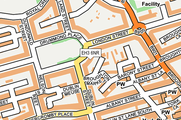 EH3 6NR map - OS OpenMap – Local (Ordnance Survey) EH3 6NR map - OS OpenMap – Local (Ordnance Survey)