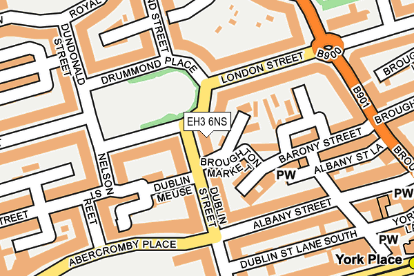 EH3 6NS map - OS OpenMap – Local (Ordnance Survey) EH3 6NS map - OS OpenMap – Local (Ordnance Survey)