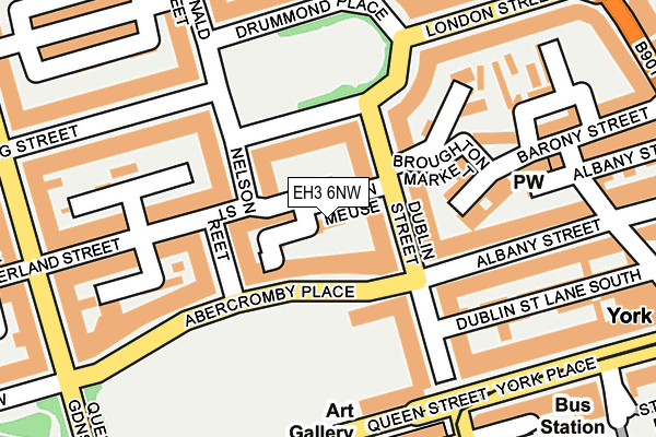 EH3 6NW map - OS OpenMap – Local (Ordnance Survey) EH3 6NW map - OS OpenMap – Local (Ordnance Survey)