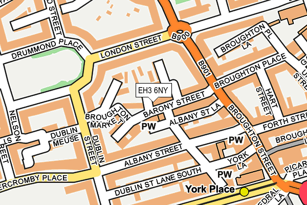 EH3 6NY map - OS OpenMap – Local (Ordnance Survey) EH3 6NY map - OS OpenMap – Local (Ordnance Survey)