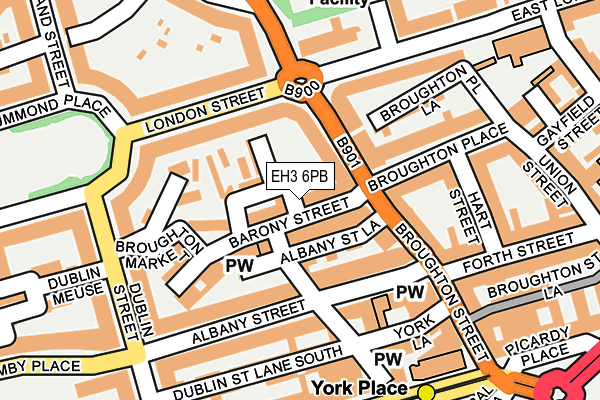 EH3 6PB map - OS OpenMap – Local (Ordnance Survey) EH3 6PB map - OS OpenMap – Local (Ordnance Survey)