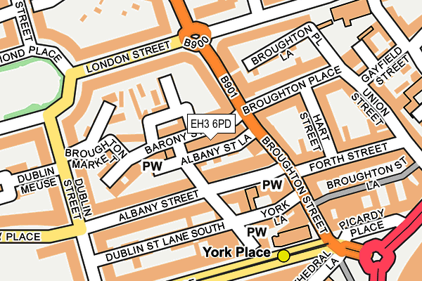 EH3 6PD map - OS OpenMap – Local (Ordnance Survey) EH3 6PD map - OS OpenMap – Local (Ordnance Survey)
