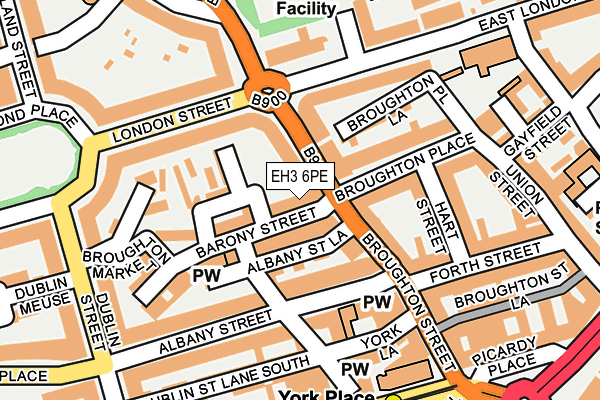 EH3 6PE map - OS OpenMap – Local (Ordnance Survey) EH3 6PE map - OS OpenMap – Local (Ordnance Survey)