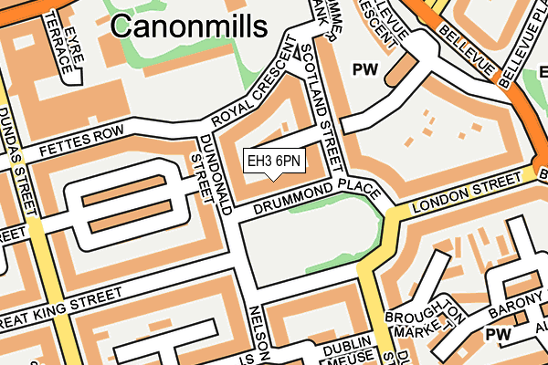 EH3 6PN map - OS OpenMap – Local (Ordnance Survey) EH3 6PN map - OS OpenMap – Local (Ordnance Survey)