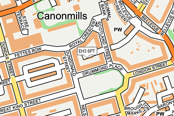 EH3 6PT map - OS OpenMap – Local (Ordnance Survey) EH3 6PT map - OS OpenMap – Local (Ordnance Survey)