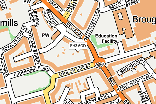 EH3 6QD map - OS OpenMap – Local (Ordnance Survey) EH3 6QD map - OS OpenMap – Local (Ordnance Survey)